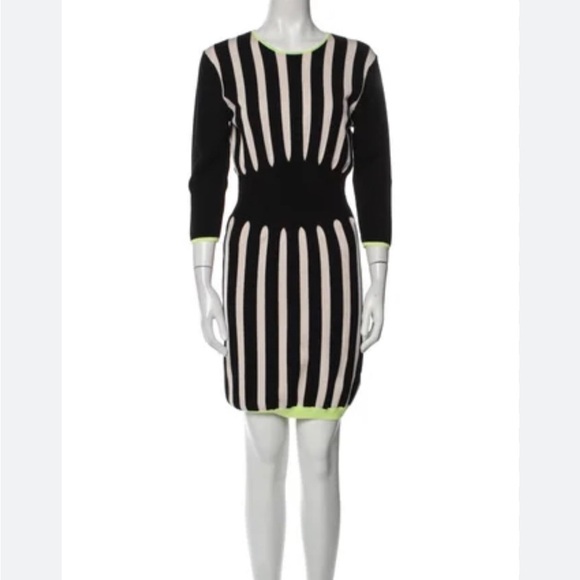 Ted Baker black white striped knit sweater dress - Picture 1 of 10